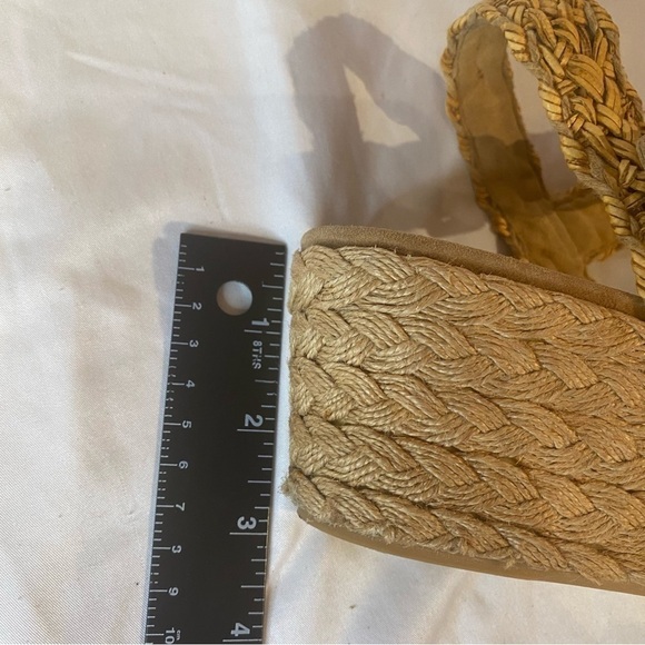 Stuart Weitzman Oncross Wedge Espadrille Sandal Size 9 - Picture 12 of 14